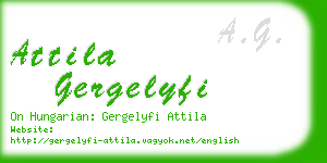 attila gergelyfi business card